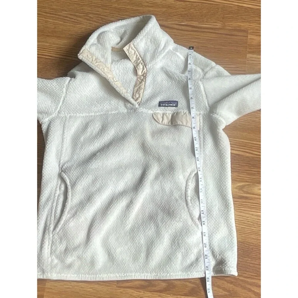 Patagonia Re-Tool Snap-T Pullover Women’s Small Cream Fleece Jacket - Picture 11 of 12